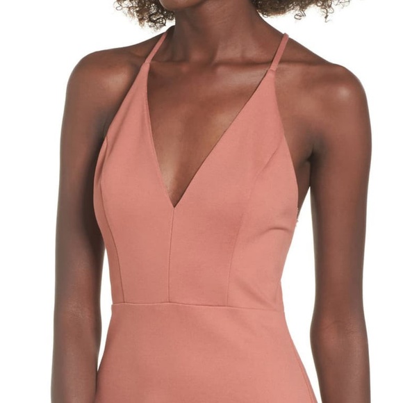 ASTR THE LABEL Lace Sexy Plunging Bodycon Dress - Picture 7 of 8